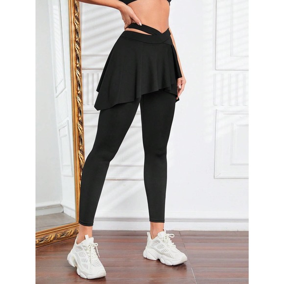 🌟 Wide Waistband Phone Pocket Side Leggings yoga workout - Picture 8 of 11